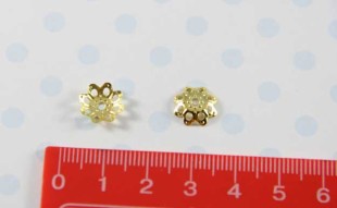 Розетка для бус 50 шт под золото