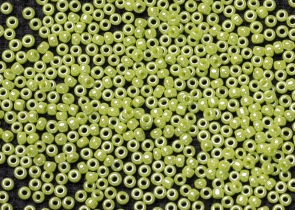 Бисер Япония круглый 11/0 10г 0131 зеленое яблоко, глянцевый непрозрачный