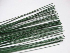 "Fiorico" FIW-0.7 Проволока флористическая в оплётке 0.7 мм 30 шт. 40 см №01 зеленый